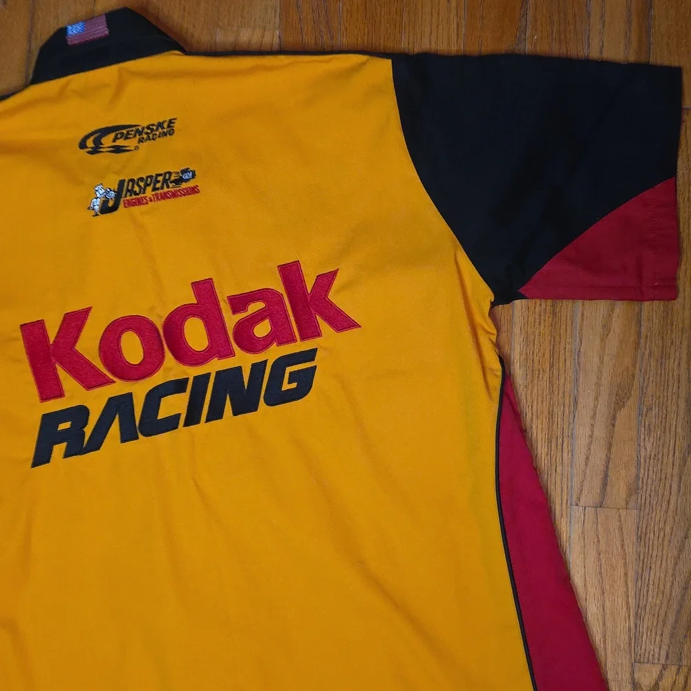Vintage Sterling Marlin Kodak Racing Nascar Pit Crew Shirt Size L - Like New! - Picture 9 of 11